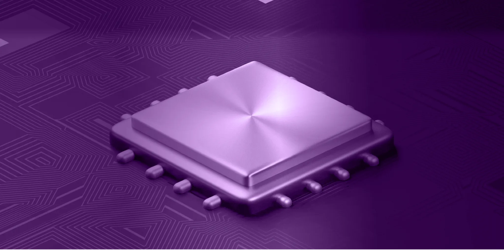 Purple processor banner